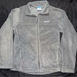 Columbia Gray Full-Zip Fleece Jacket